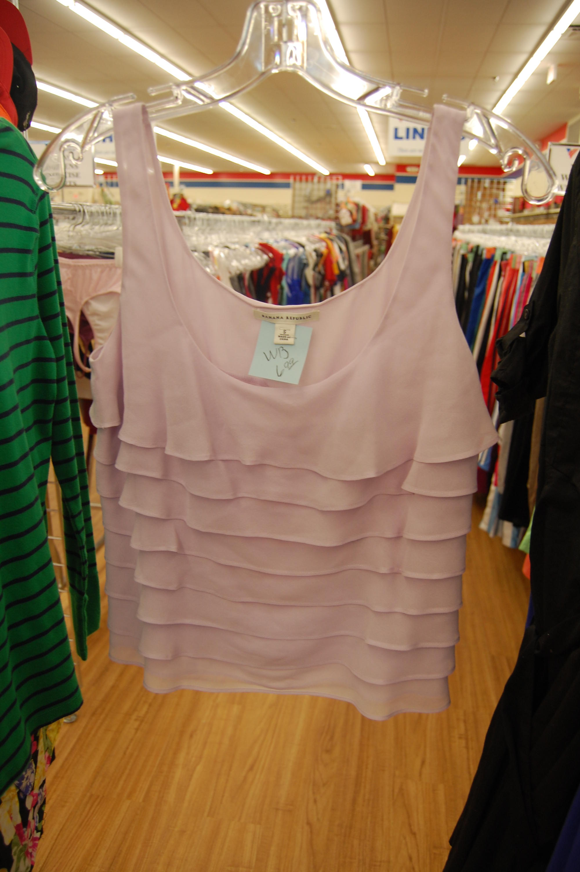 pastel spring tank top thrift store 