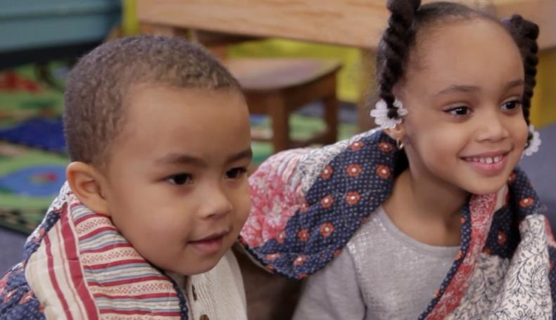 Kids in a Volunteers of America program